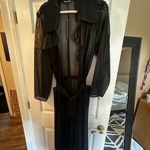 Samuel Dong Black Mesh Outerwear